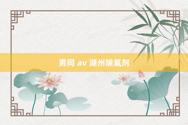 男同 av 湖州除氟剂