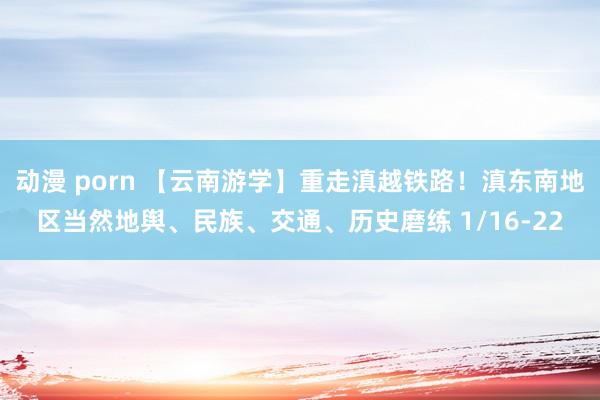 动漫 porn 【云南游学】重走滇越铁路！滇东南地区当然地舆、民族、交通、历史磨练 1/16-22